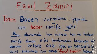 6.Ders Fasıl/Şan Zâmiri