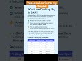 SAP posting Keys #postingkey, #sap #sapclasses #fico #sapsftraining #job #viralvideo #trending