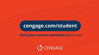 Save on Course Materials with Cengage