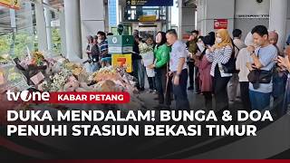 Rangkaian Bunga dan Pesan Duka Penuhi Stasiun Bekasi Timur | Kabar Petang