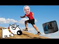 Треним - забегания в горку. Тест GoPro 11 Black на бегу, мало света. 2k/60