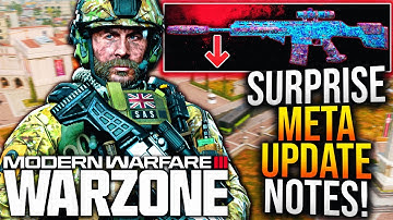 WARZONE: SURPRISE META UPDATE PATCH NOTES! Major INTERCEPTOR NERF! (WARZONE New Weapons Update)