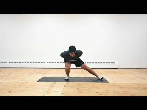 One Leg Speed Skating Lateral Hold