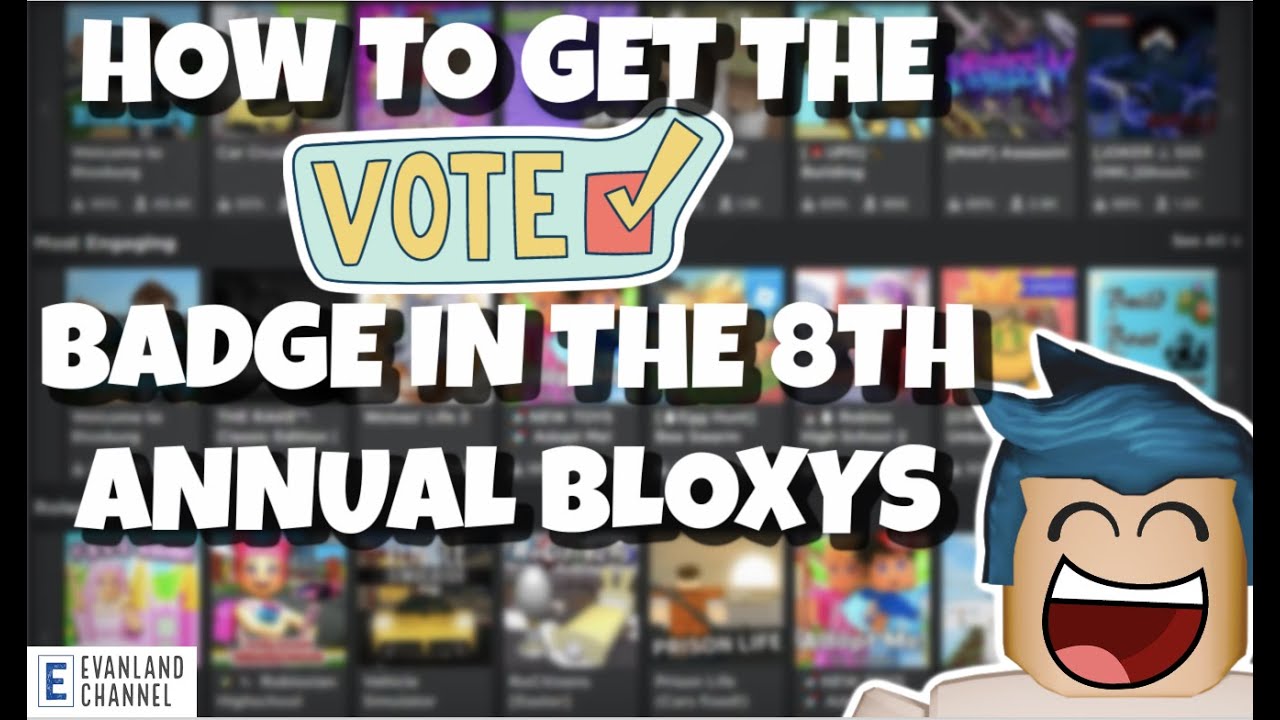 How To Get The I Voted Badge Roblox 100 Free Avatar Accessory Voting For The Bloxy Event Youtube - survey.roblox.com s3 6th annual bloxy nomiee voting