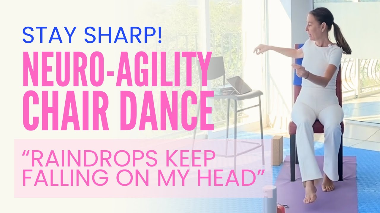 6 Min CHAIR DANCE “Raindrops Keep Falling on My Head” | Gentle Senior Fitness Flow to Move Better!