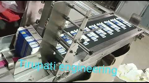 Automatic carton feeder conveyor machine