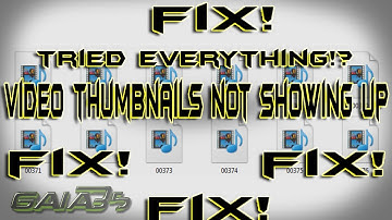 100% FIX windows 7 all file type video thumbnails not showing Official FIX (and 10)