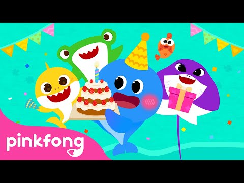 🥳 С днём рождения! 🎂 | Здоровый День Акулёнка | Пинкфонг Песни для Детей