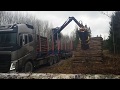 Volvo FH 540 (2015) with LOGLIFT 96S - timber truck loading time-lapse in Estonia