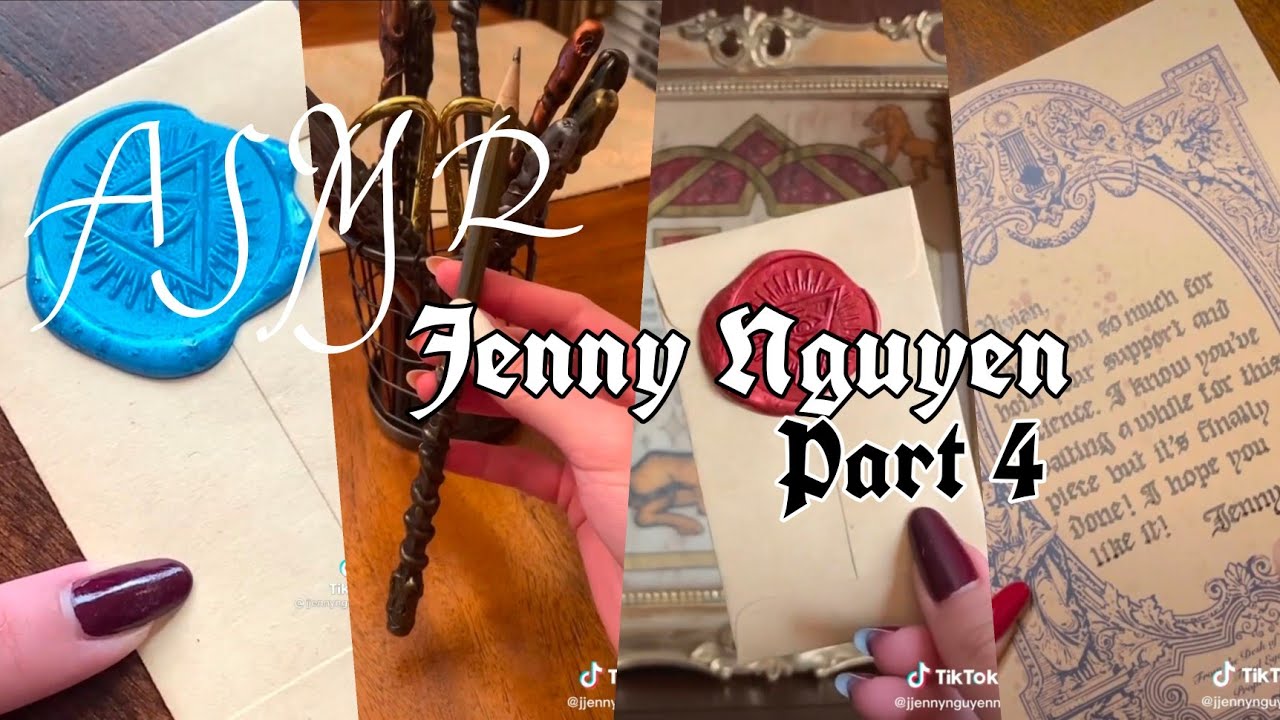 ASMR Jenny Nguyen's🖋 Part 4 Tiktok compilation | alexaj.