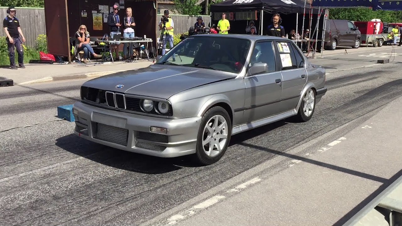 BMW E30 325ix 2.8 Stroker Turbo 1/8 mile YouTube