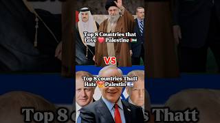 Top 8 Countries That Support 🇵🇸 Palestine vs Top 8 That Oppose | Global Politics Ranking#shorts #fyp