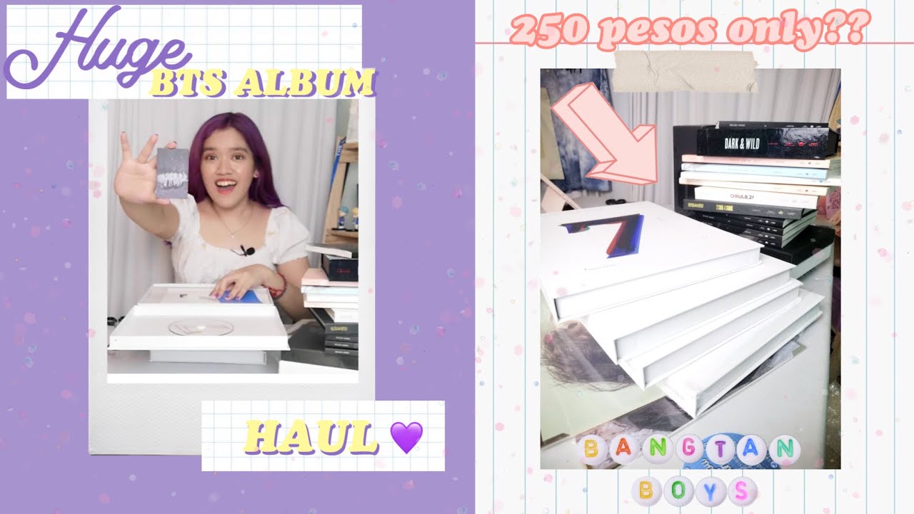 i bought official bts albums for as low as 250 pesos; a haul