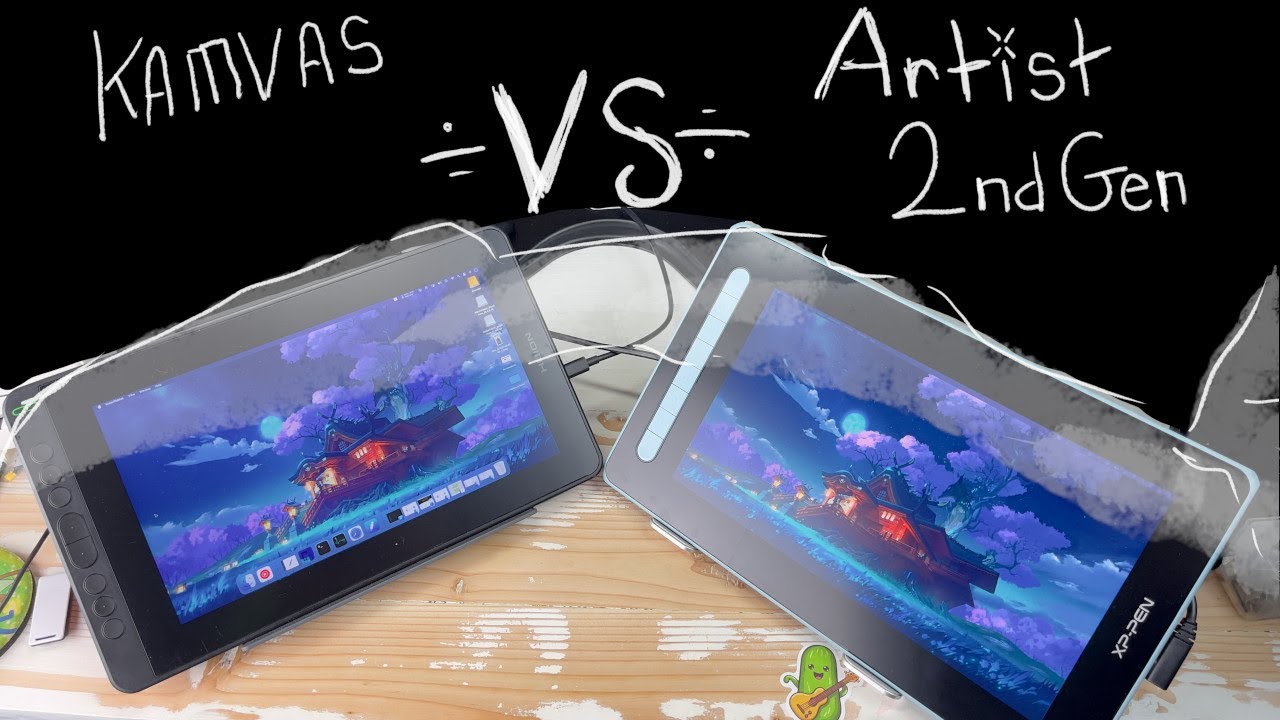 XP-Pen Artist 12 2nd Gen (2022) vs Huion Kamvas 12 (2021) - YouTube