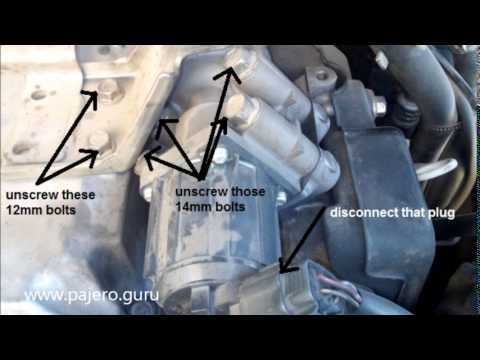 Removing the EGR of a Pajero/Montero/Shogun Di-D - YouTube citroen engine cooling diagram 