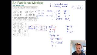 Partitioned Matrices homework examples (Math 204 Section 2.4 video 2)