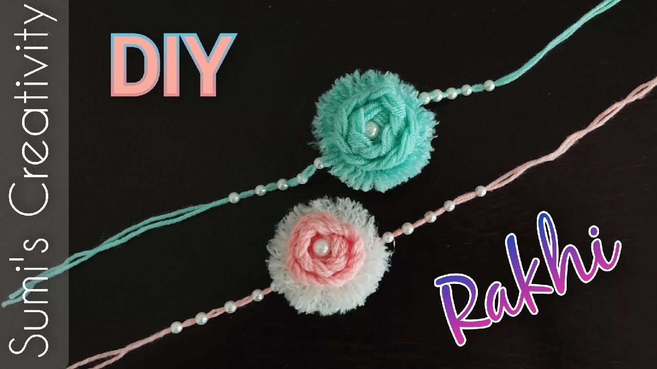 Woolen Rakhi How to make Rakhi at home || DIY Rakhi Tutorial || Woolen Rakhi || Easy ...