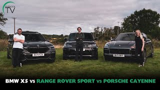 BMW X5 vs Range Rover Sport vs Porsche Cayenne S Coupe | SUV Showcase 4K (2021 test)