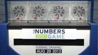 Evening Numbers Game Drawing: Wednesday, August 29, 2012