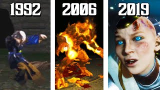 The Evolution of Scorpion Defeating Mortal Kombat Bosses! (19922019)