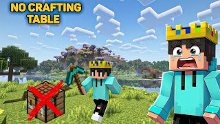 Minecraft But Crafting Table ব্যবহার করা যাবে না 😱 | No Crafting Table Challenge
