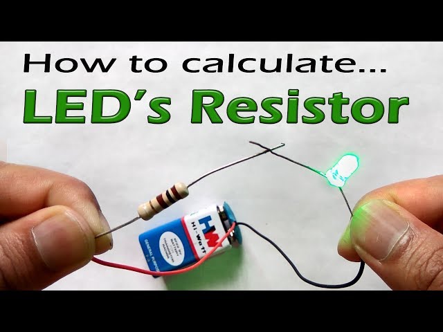 to select value for LED with simple calculation (Ohm's -