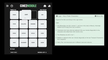 Cine2Nerdle #L3 (Harry Potter Characters) - Explanation Video