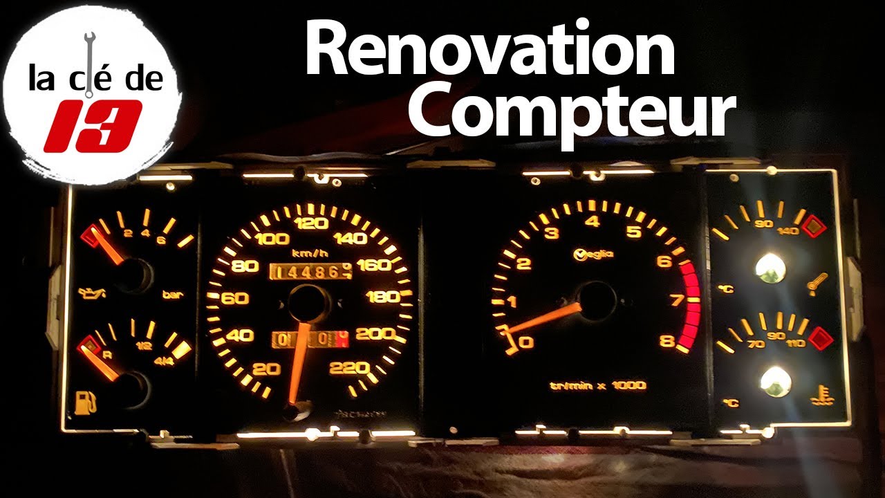 Rénovation compteur de vitesse 205 GTI