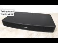 Timelapse taking apart bose solo tv sound system  scrapping electronics teardown