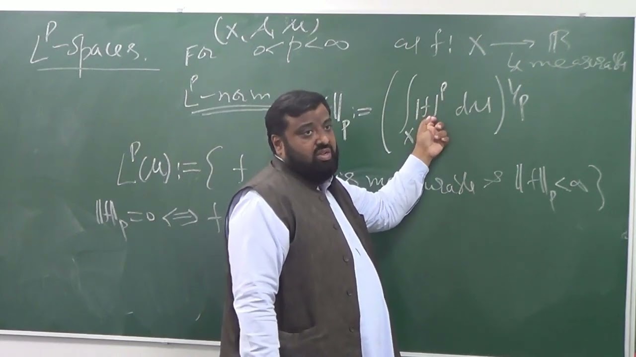 Lecture 19 (Part 4): Lp spaces/Lebesgue spaces for an abstract measure space