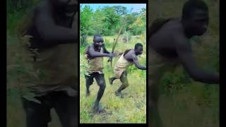 When the Hadza falls in front of the tiger #usa #hadzatribe #africa #comedy #brasil #india #funny