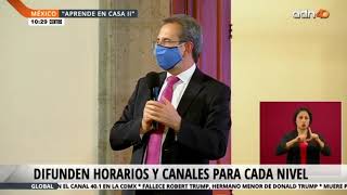 Horarios y canales para difusión de contenido educativo en ciclo escolar