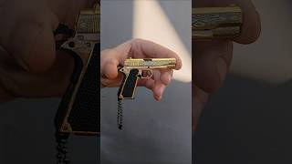 Colt 1911 gold #replica #viral #mini #asmr #airsoft #keychains #toyguns #weponroyal