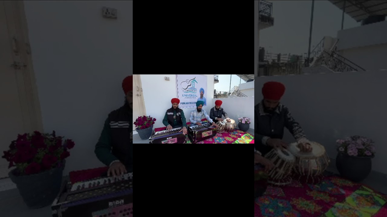 Prabhjot Singh of ULR Punjab demonstrates permutations, sings Shabad with colleagues.