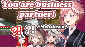 Lui business-zones Chloe in front of Mumei and Bae (Hololive/Eng Sub/Sub Indo)