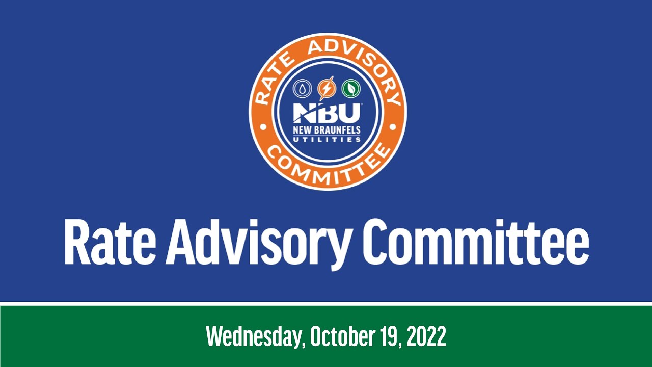 Rate Advisory Committee Meeting - October 19, 2022 - 3:00 P.M. - YouTube