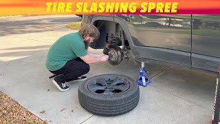 Tire Slashing Spree In Grand Forks