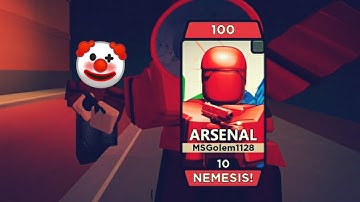 CLOWN HACKER IN ROBLOX ARSENAL... (Roblox)