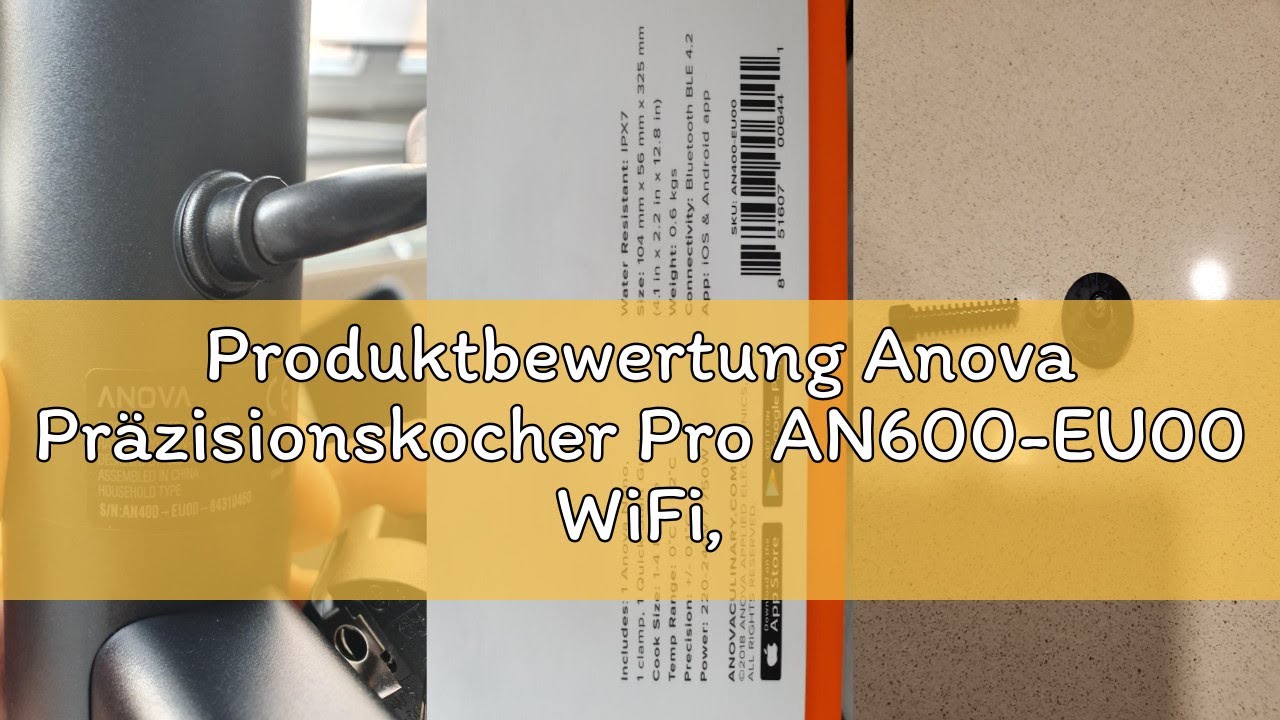 Produktbewertung Anova Präzisionskocher Pro AN600-EU00 WiFi, Precision Cooker Pro, 1200 Watt, inklus
