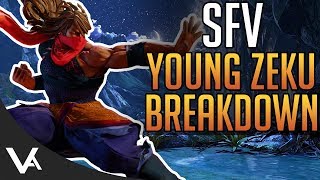 SFV - Young Zeku Gameplay Trailer Breakdown! Combos & Move List Analysis For Street Fighter 5