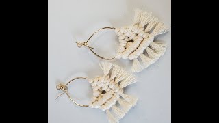 DIY Macrame Earring Tutorial