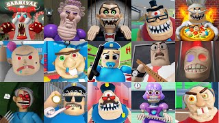 All Jumpscares ROBLOX OBBY Barry Prison, Baby Barry, Grumpy gran, Mr Stinky's Prison, Baby Bobby