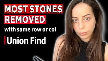 Google Coding Interview Question and Answer - Most Stones Removed with Same Row or Column [LeetCode]