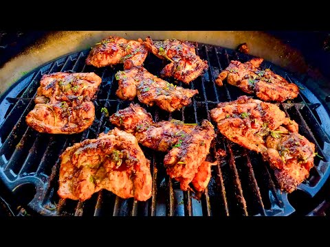 Easiest  JUICIEST  Flame Grilled Chicken Thighs RECIPE  Fed 4 for 10 in 10 mins  Keto  Paleo