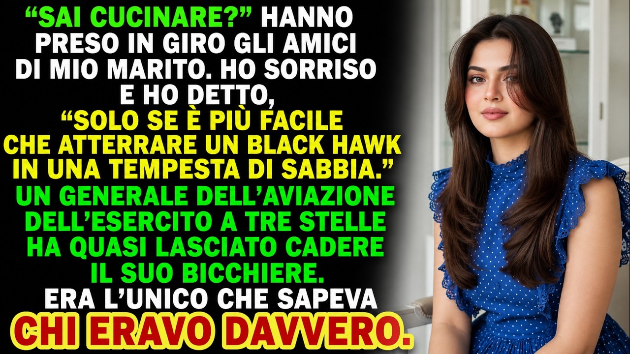 «Capitano Mitchell.» Nessuno mi chiamava così da anni, ma quelle due parole pronunciate da un generale sconosciuto a una cena di lusso a Dallas zittirono l'intero tavolo. Pochi minuti prima, mio...