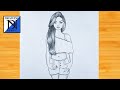 How to draw a Beautiful Girl | Pencil Sketch for beginner | Easy drawing tutorial | Simple drawing