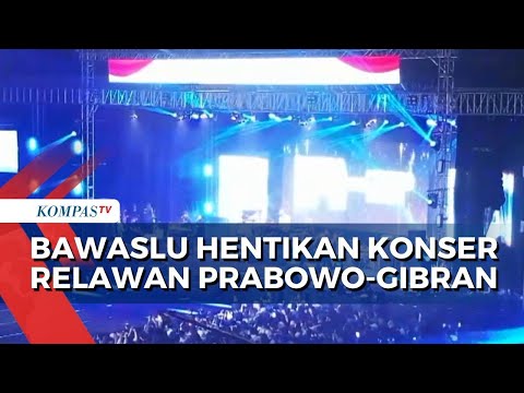 Hentikan Konser Pendukung Prabowo Gibran, Ketua Bawaslu Surabaya Dilempari Massa!