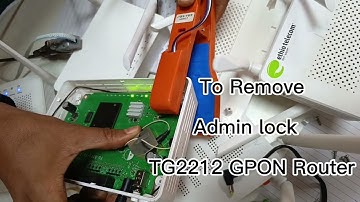 How to Remove Admin Lock on TG2212 GPON Modem Using Serial Cable | Fix Reset Issue Without Admin