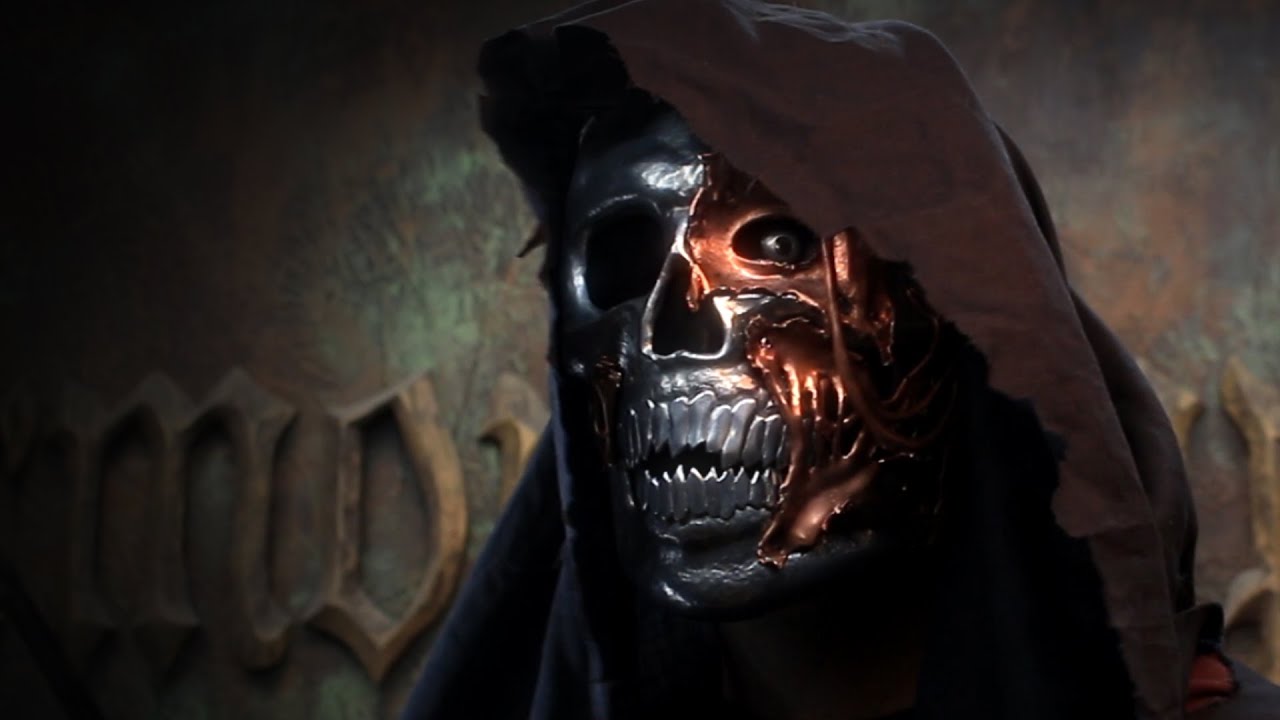 Terrifying Metal Zombie Skull Halloween Mask