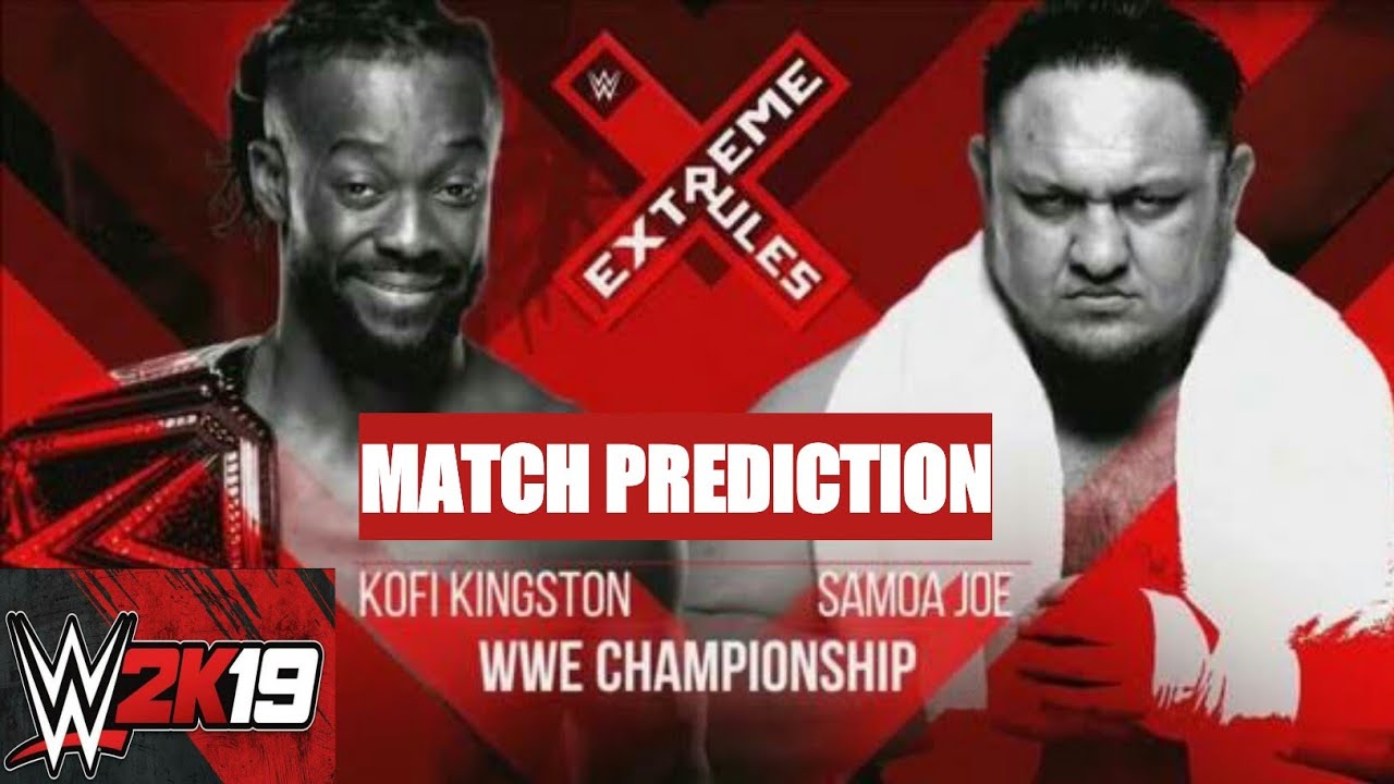 WWE 2K19 Kofi Kingston Vs Samoa Joe Extreme Rules 2019 Highlights